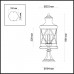 Уличный светильник на столб Odeon Light SATION 4045/3B